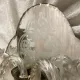 Applique italienne double en verre  et miroir, années 50
