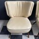2 white leatherette Cocktail chairs 1960s