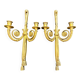 Pair of gilded bronze wall sconces in the Louis XVI style. 20th century.