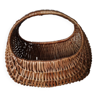 Old wicker banana basket