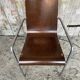 ZOE Armchair Design By Archirivolto LIGNE ROSET Grey Metal + Wood Shell
