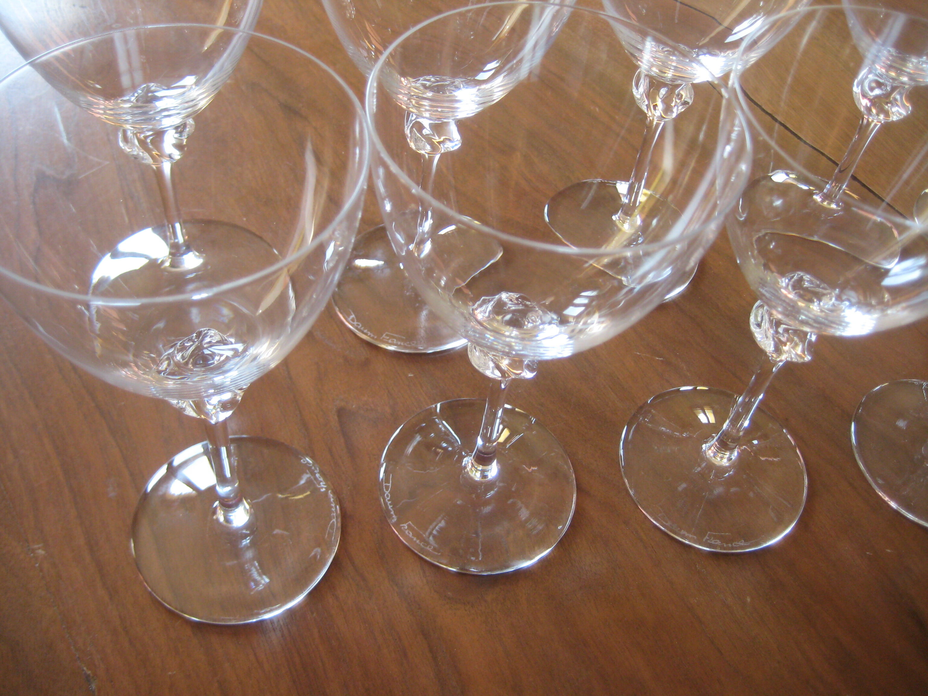 12 GLASSES with DAUM WINE, Bolero model