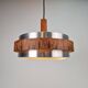 Vintage Scandinavian Pendant Lamp in Teak, 1960s