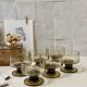 Smoked glass cups