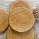 8 vintage Gien cheese plates france