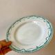 set of 4 flat plates in Terre de Fer Saint Amand model René 19th century