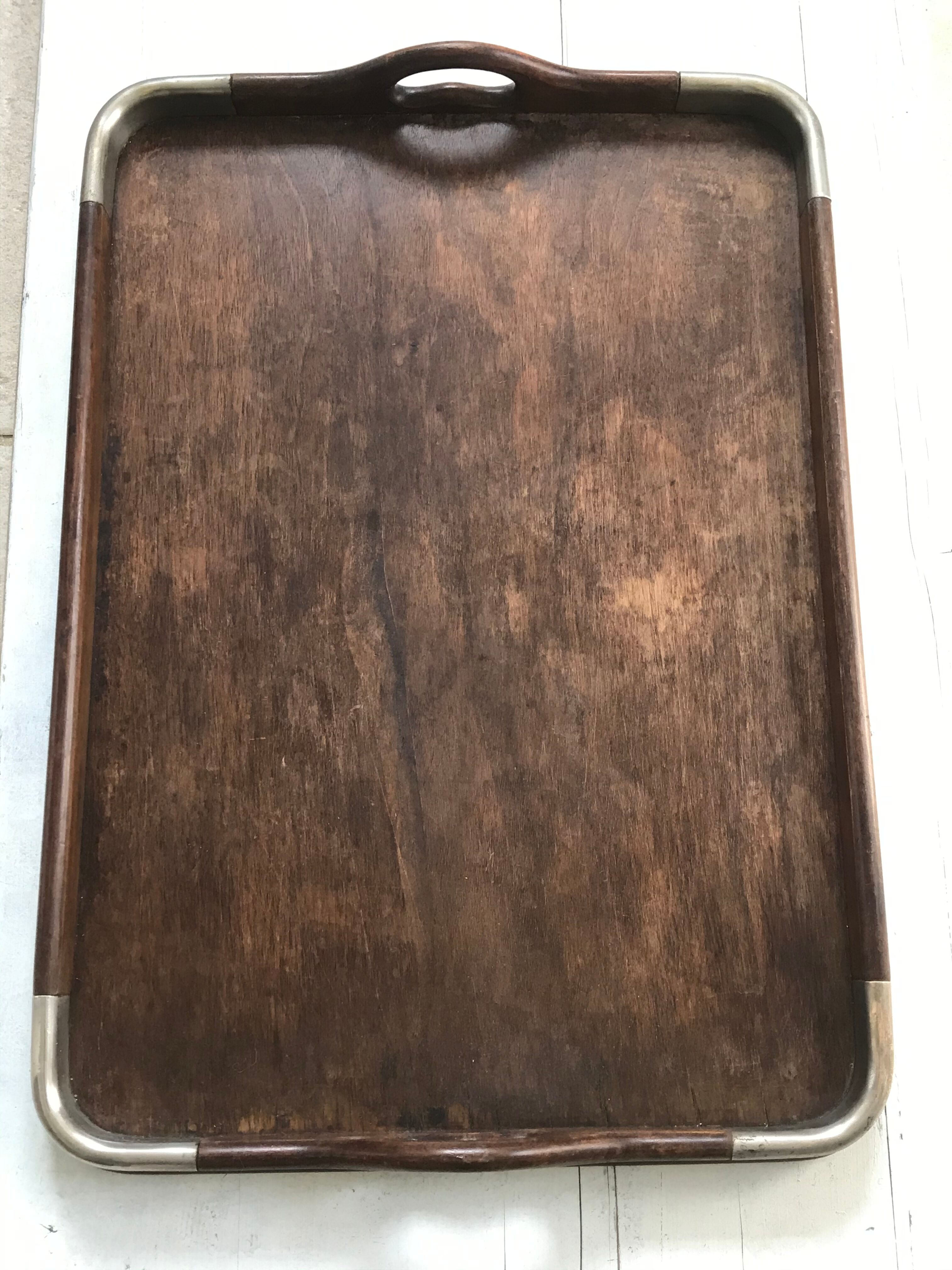 Art deco wooden tray