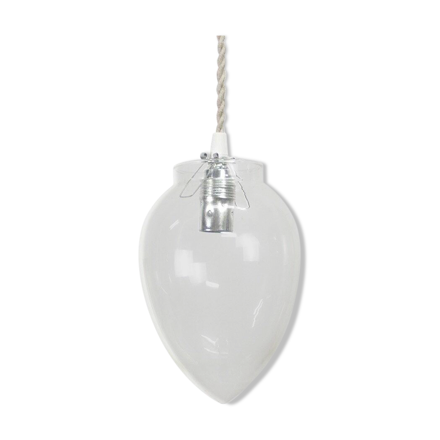 Glass Pendant Lamp, 1960s