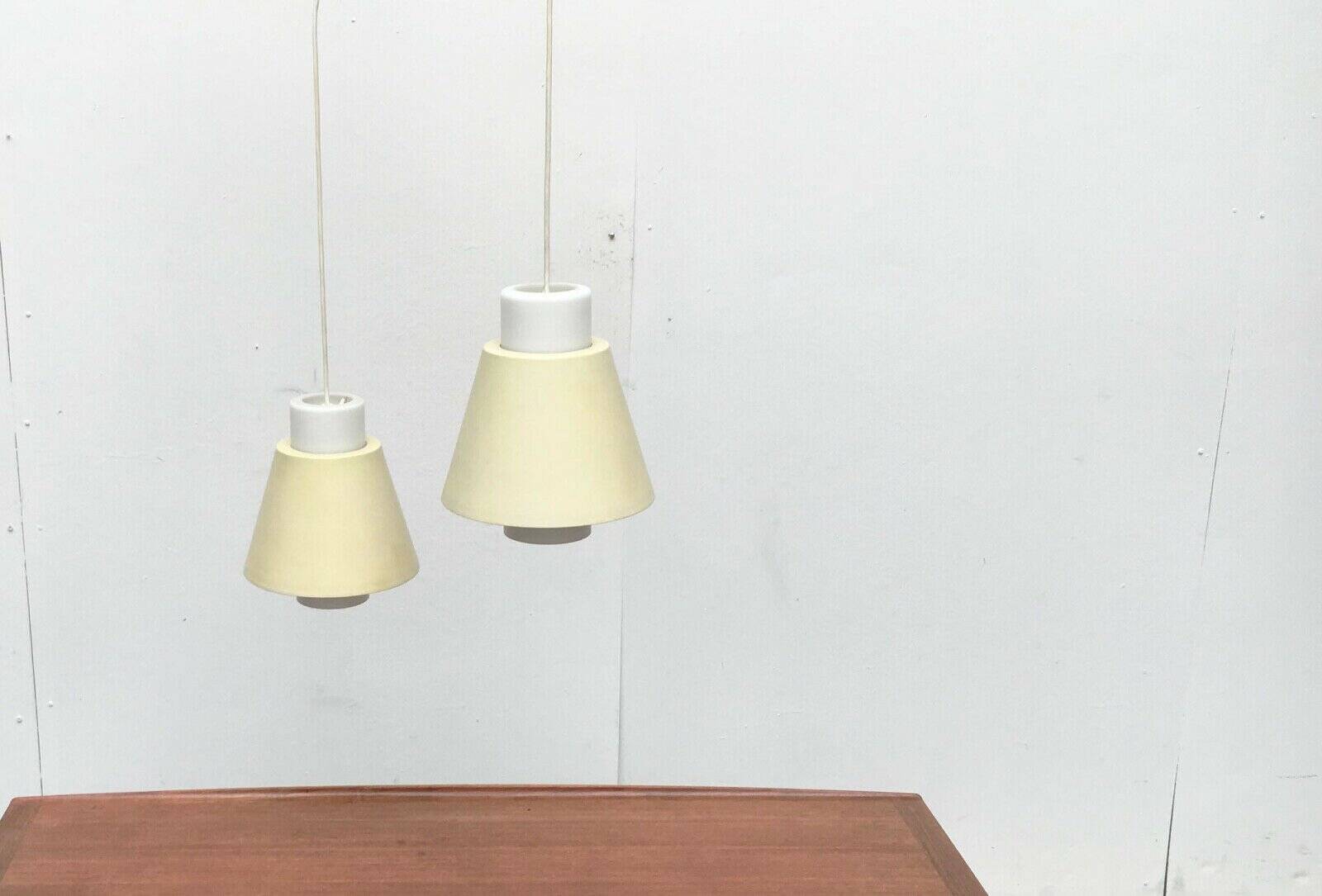 Glass and metal suspensions from the Mid-Century period, set of 2.