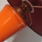 Orange opaline lamp