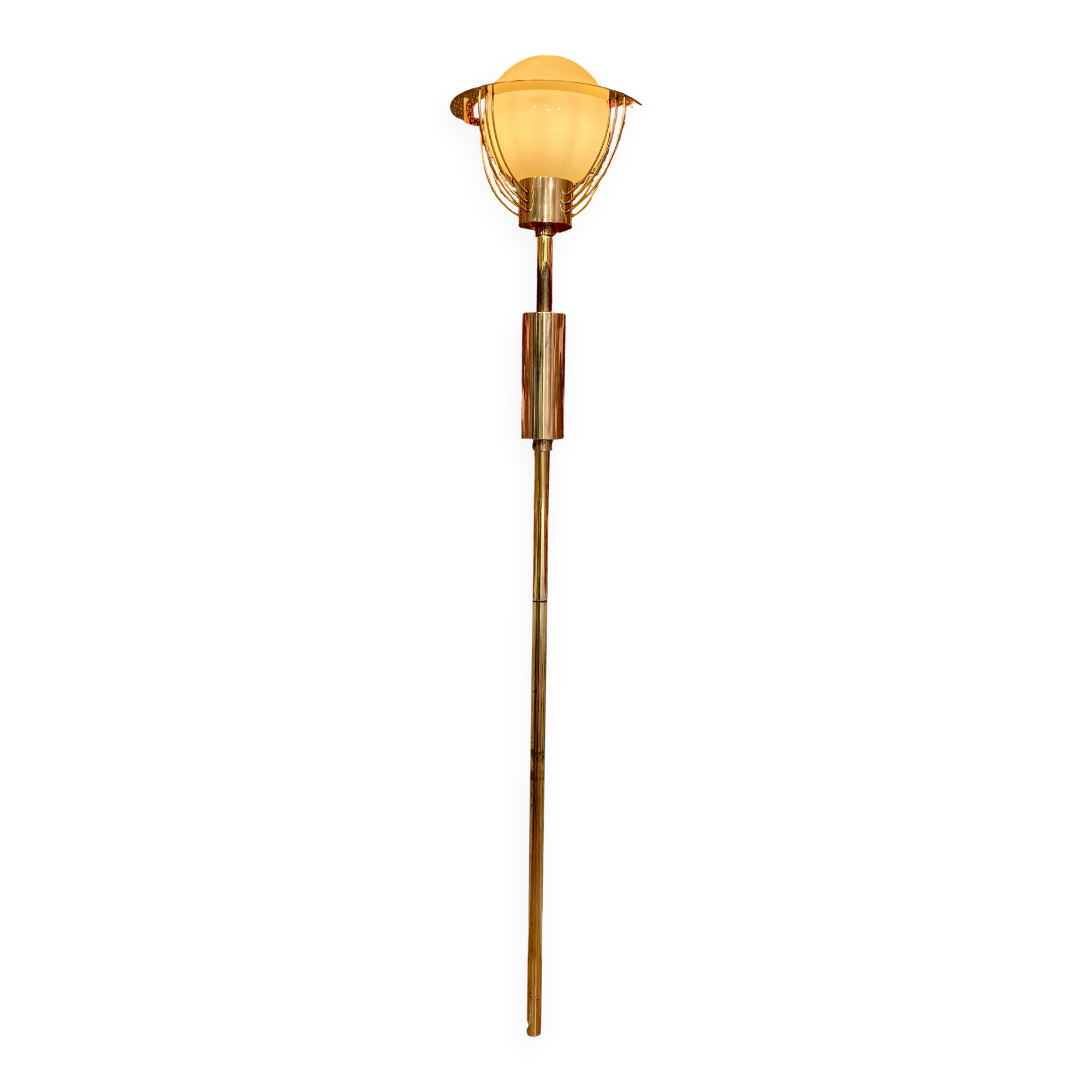 Lampadaire américain verre design 1950.