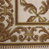 Tapis beige crème point d’aiguille55x110cm