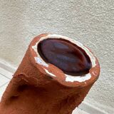 Painted organic shape vase