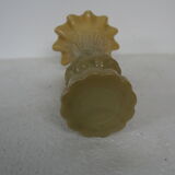 Opaline beige swan decor vase