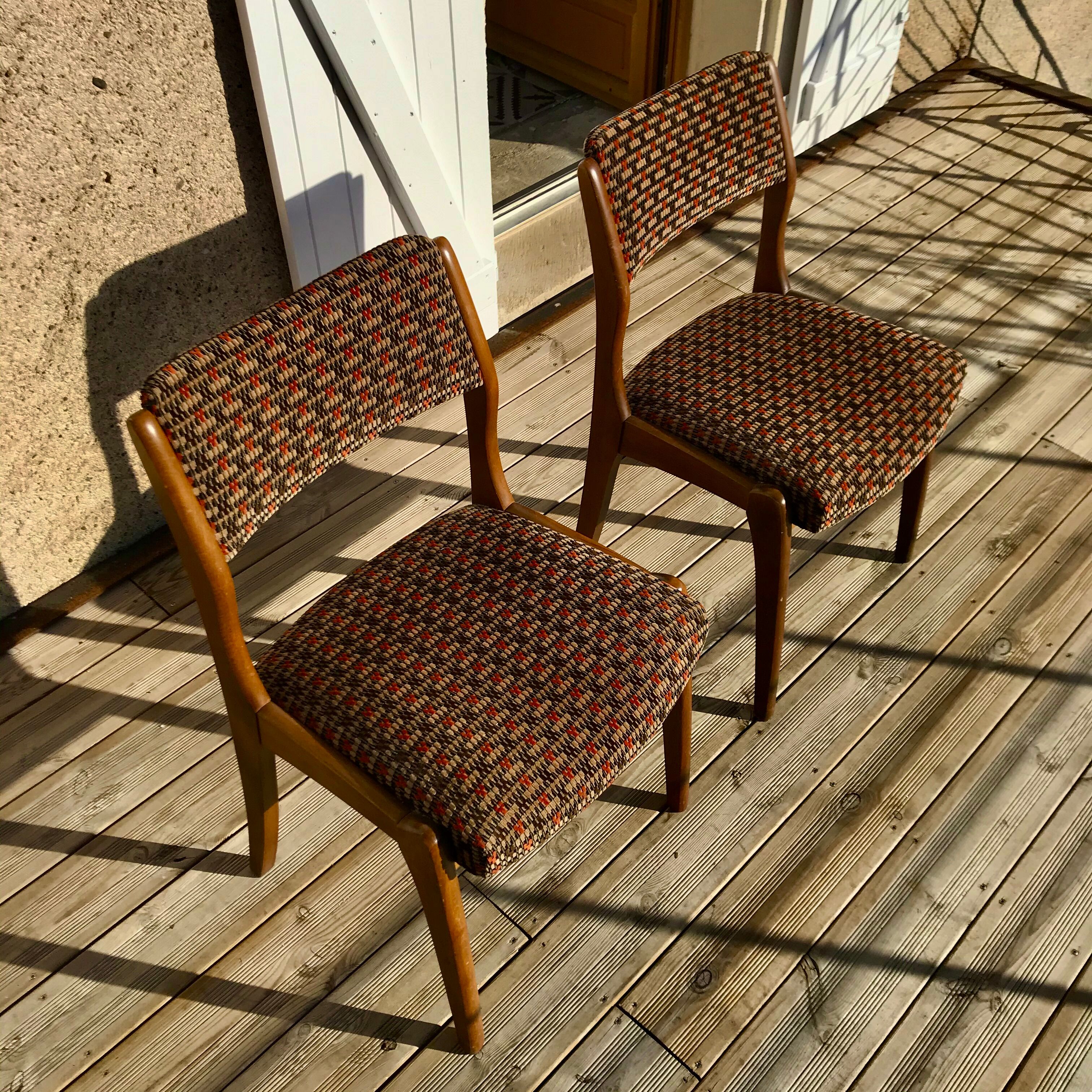 Paire de chaises 1970