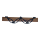 1950s metal and wood coat rack