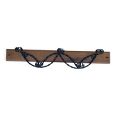 Portemanteau en métal et bois, années 50