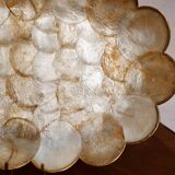 Oval cup in mother-of-pearl