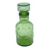 Pretty vintage green glass carafe