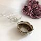 Silver metal salter and glass with salt shovel