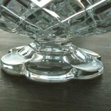 Cut on crystal piedouche signed Baccarat