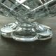 Cut on crystal piedouche signed Baccarat