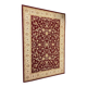 Classic Oriental Carpet Bordeaux & Gold Beige – Élégana red floral pattern