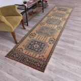 Orange & Navy Blue Turkish Runner Rug 87x337Cm SK 240636