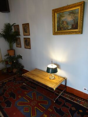 Lampe Bouillotte En Bronze Argenté De style louis Xvi