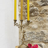 Chandelier ange 3 branches en laiton