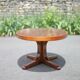 Table basse Baumann, table bois pied étoile, table basse vintage, table de salon, 70's
