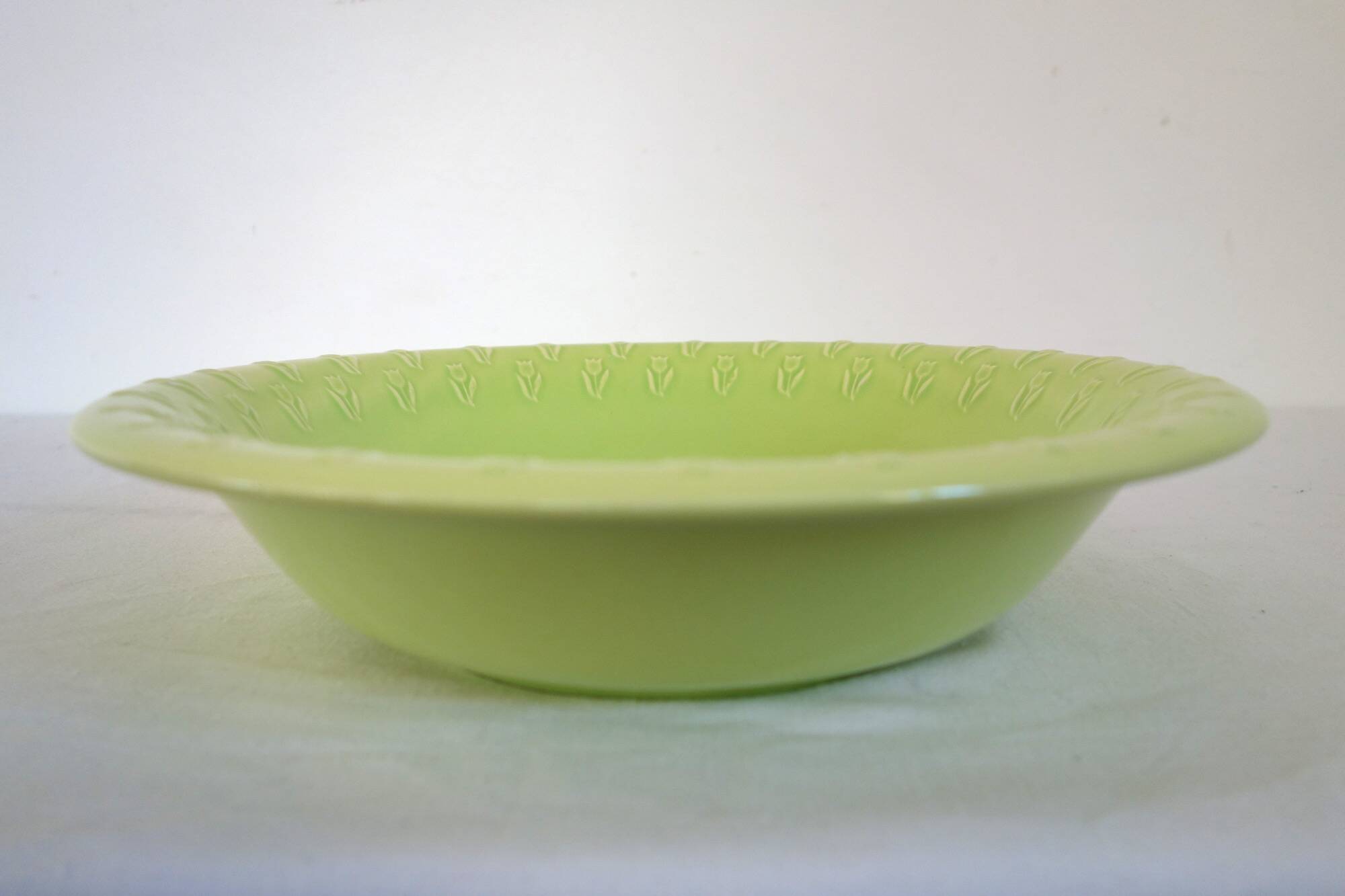 6 antique dinner plates and serving dish Ceramiche, Italy