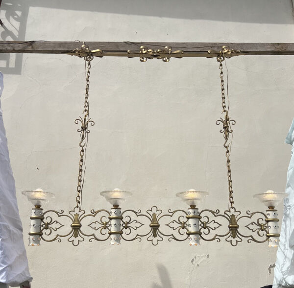 Lustre Art Déco attribué à M. Zadounaisky billard