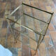Table d’appoint laiton et verre