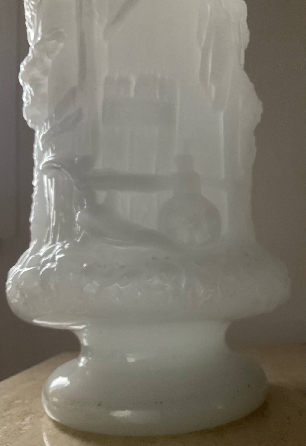 Large Art Deco opaline vase