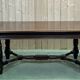 Breton oak dining table - 50s