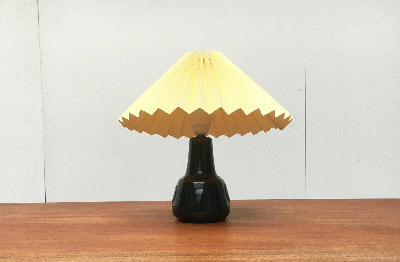 Mid-century Danish ceramic table lamp by Søholm.