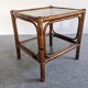 Pair of bamboo bedside tables or sofa ends from the 60s/70s