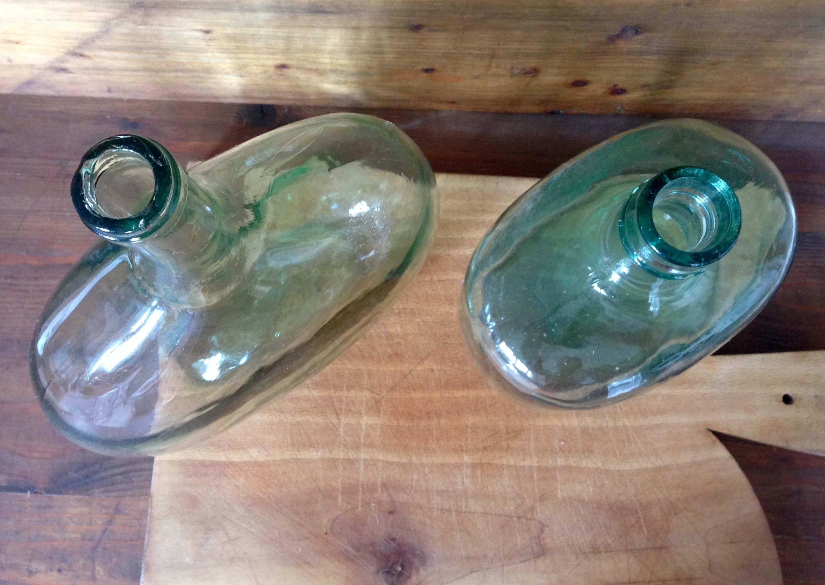 Demijohn 3,5L and bottle and bottle 2L