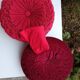 Coussin rond en velours
