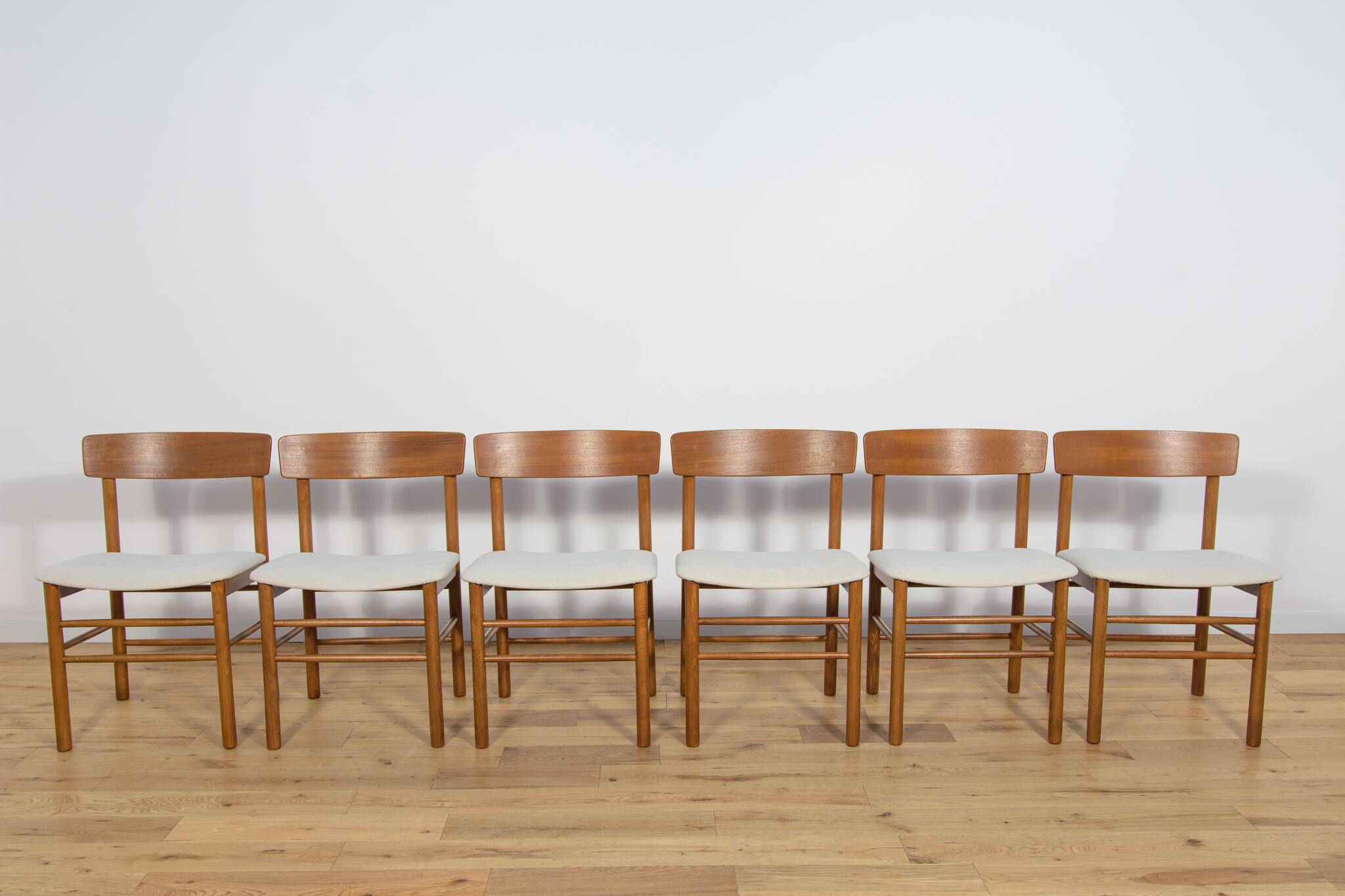 J39 Folkchairs Chairs by Børge Mogensen for Farstrup, 1950s, Set of 6