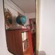 50s brass mirror - 57x36cm