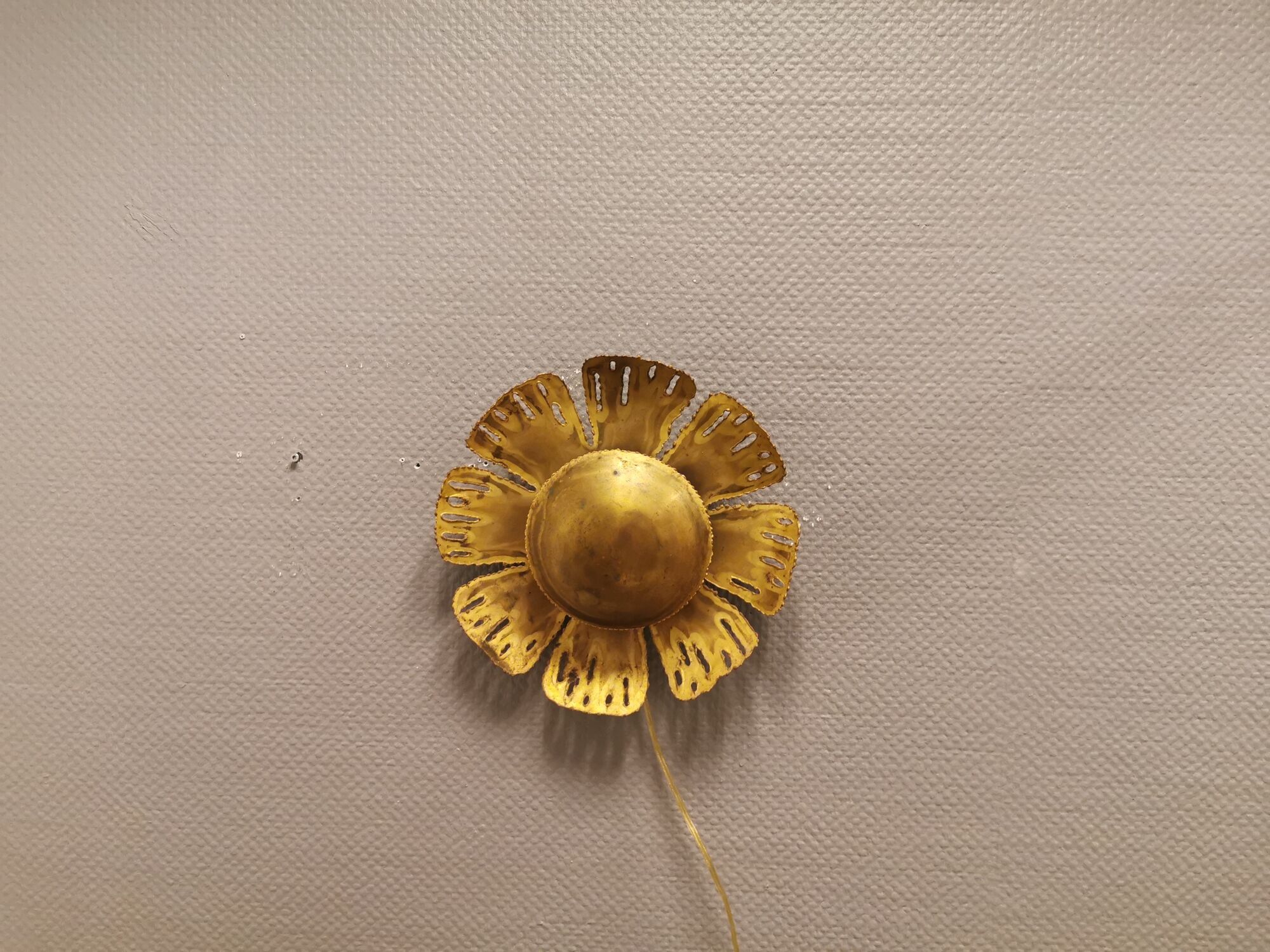 Brutalist wall light, designed by Danish Svend Aage Holm Sørensen.