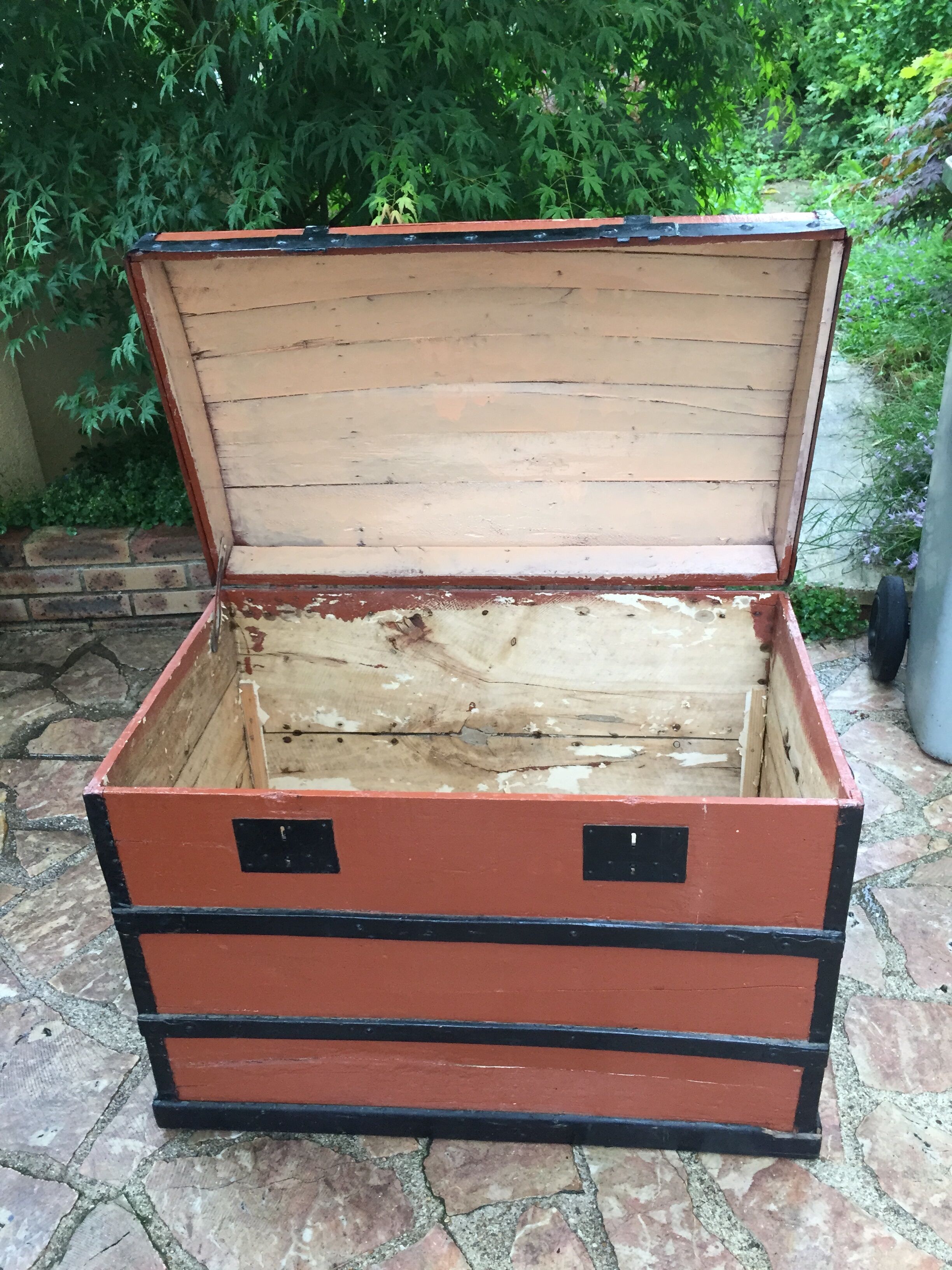 Ancient wooden trunk