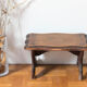 Walking stool feet in solid oak