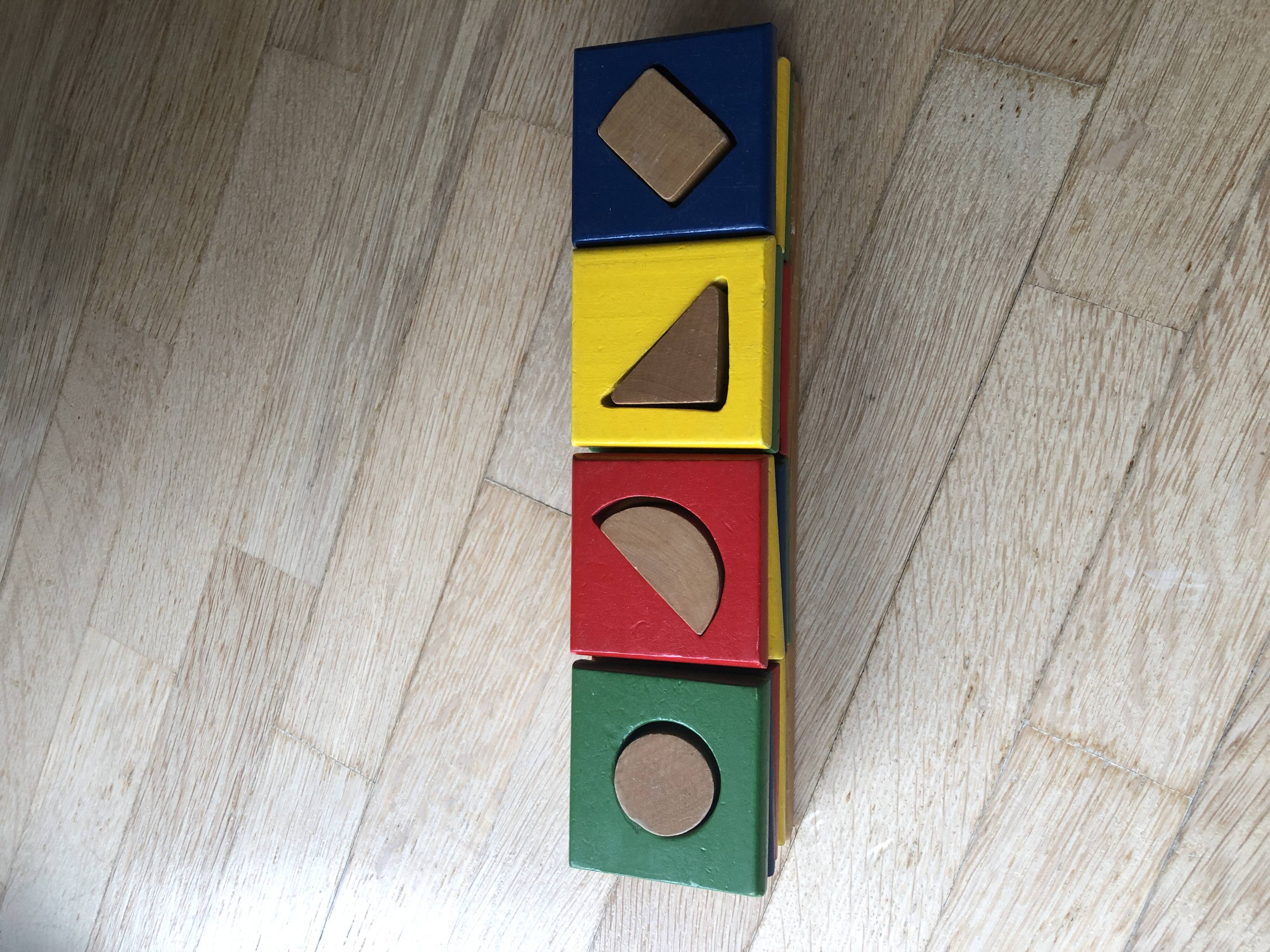 Vintage wood construction game