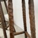 Pair of brutalist high stools
