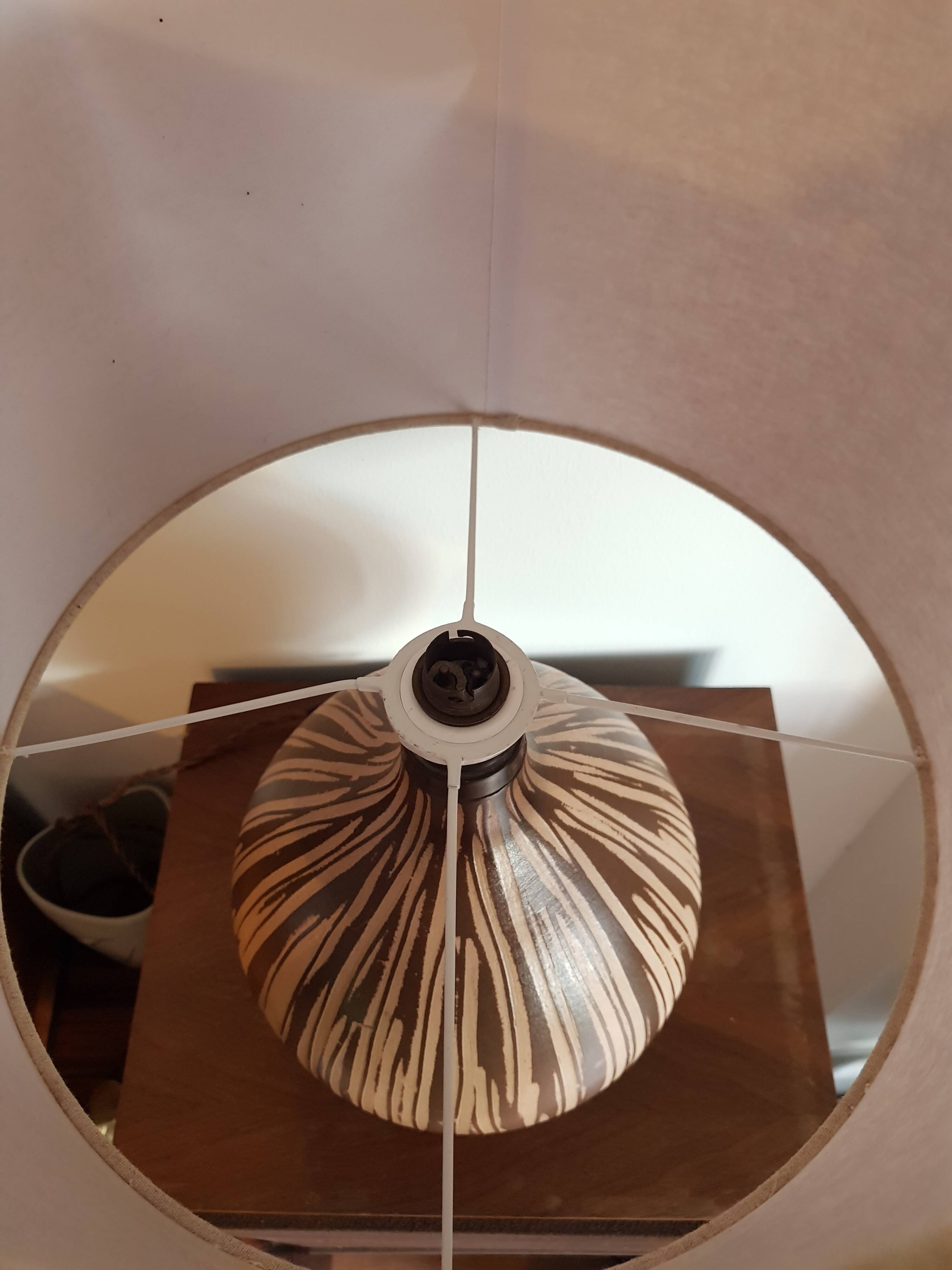 Lampe boule céramique