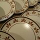 Set of 10 flat plates salins decoration Jurançon painted vintage hand