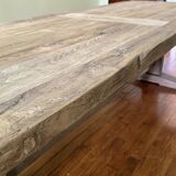 Farmhouse table in old solid oak - HED 200 x 100 cm